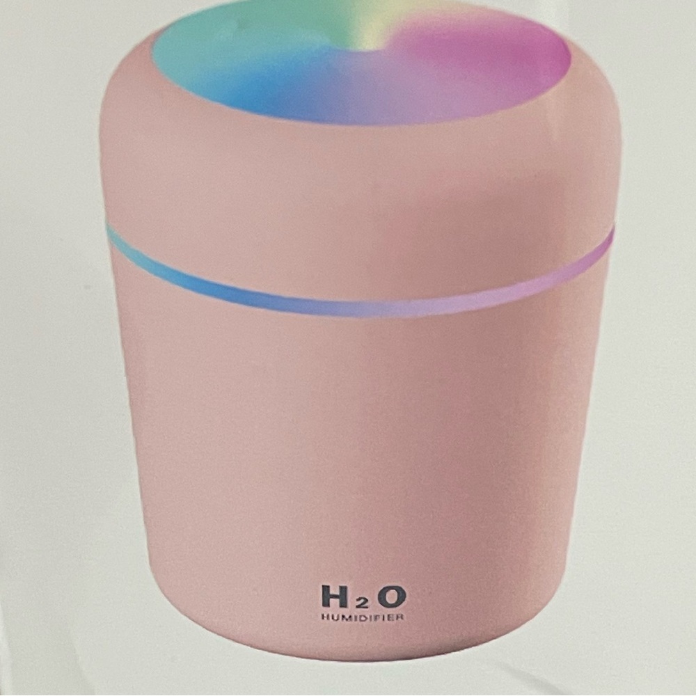 Pink H2O Humidifier with LED Light